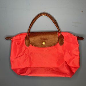 Longchamp pink small top handle bag